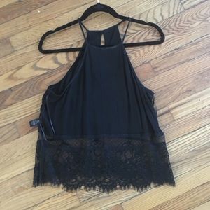 Express Lace Crop Top-NWT